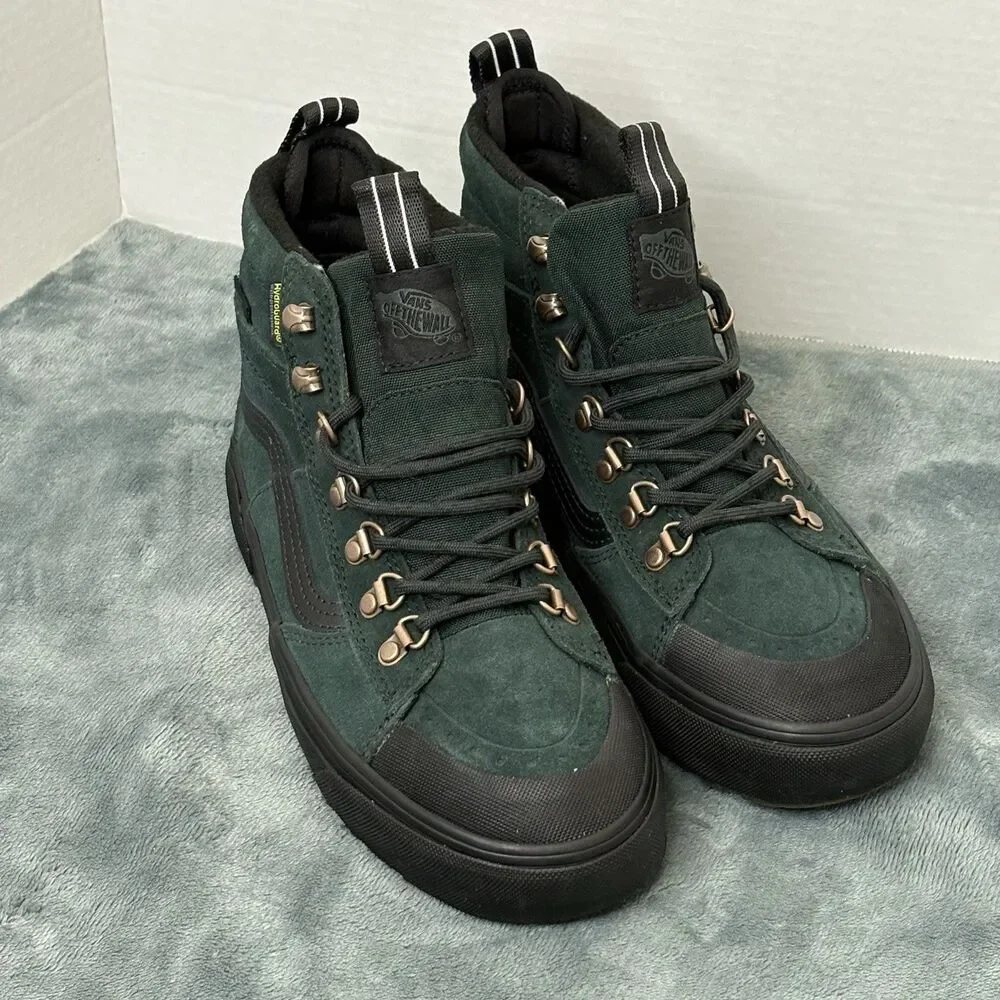 Vans Sk8-Hi MTE Waterproof Insulated Boots -Scarab Green- Men's 5/Women's 6.5